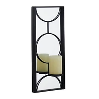CosmoLiving by Cosmopolitan Black Metal Modern Wall Sconce