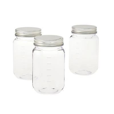 9 Packs: 3 ct. (27 total) 16oz. Plastic Mason Jars by Celebrate It™