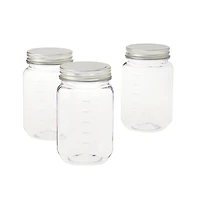 9 Packs: 3 ct. (27 total) 16oz. Plastic Mason Jars by Celebrate It™