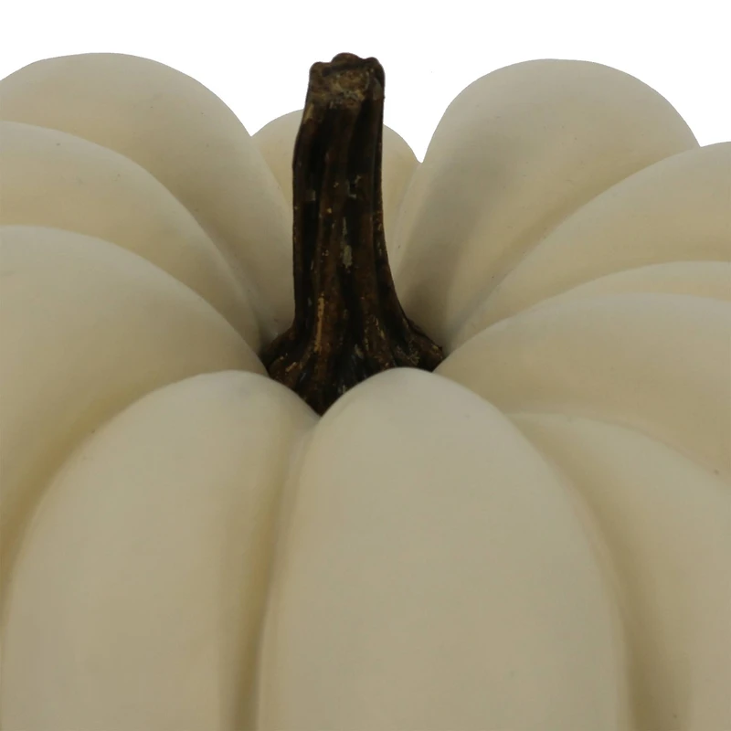 12" Flat Cream Decorative Pumpkin by Ashland®