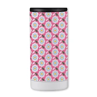 12oz. Pink Mod Flower Pattern Koozie