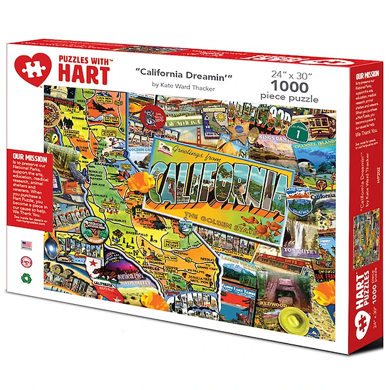Hart Puzzles California Dreamin' 1000 Piece Puzzle