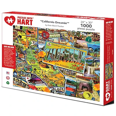 Hart Puzzles California Dreamin' 1000 Piece Puzzle