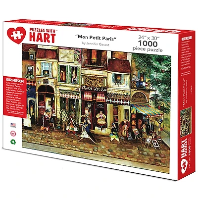 Hart Puzzles Mon Petit Paris by Jennifer Garant 1,000 Piece Jigsaw Puzzle