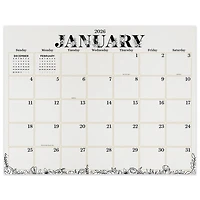 2026 Floral Large Desk Pad Monthly Blotter Calendar