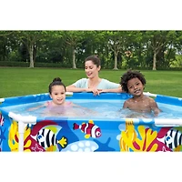 Steel Pro 6ft. UV Careful Splash-in-Shade Play Pool