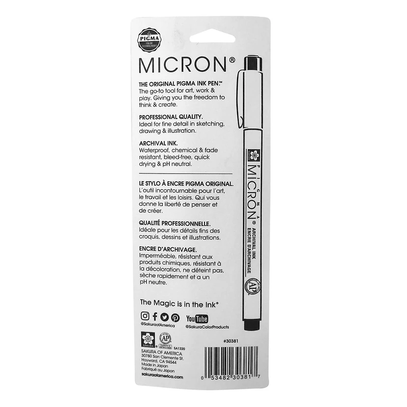 Pigma® Micron™ 03 Black Fine Line Pen