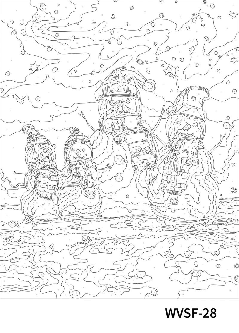 16" x 20" Snowman Family Paint-by-Number Kit by Artist's Loft™