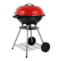 Brentwood BB-1701 17" Red Portable Charcoal BBQ Grill