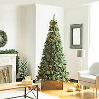 Glitzhome® 26" Natural Wooden Tree Collar