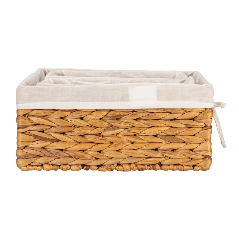Water Hyacinth Wicker Basket Set