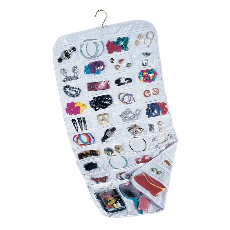 Household Essentials 35" Double-Sided Hanging Jewelry Organizer