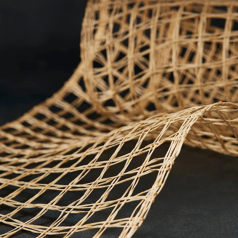 10" x 19ft. Beige Check Poly Burlap Mesh by Celebrate It™