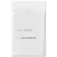 12 Packs: 50 ct. (600 total) 3.5" x 4.87" Folded Cards & Envelopes by Recollections