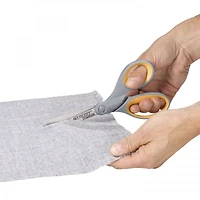 Westcott® 8" Gray & Yellow Soft Grip Titanium Bonded Straight Scissors, 2ct.