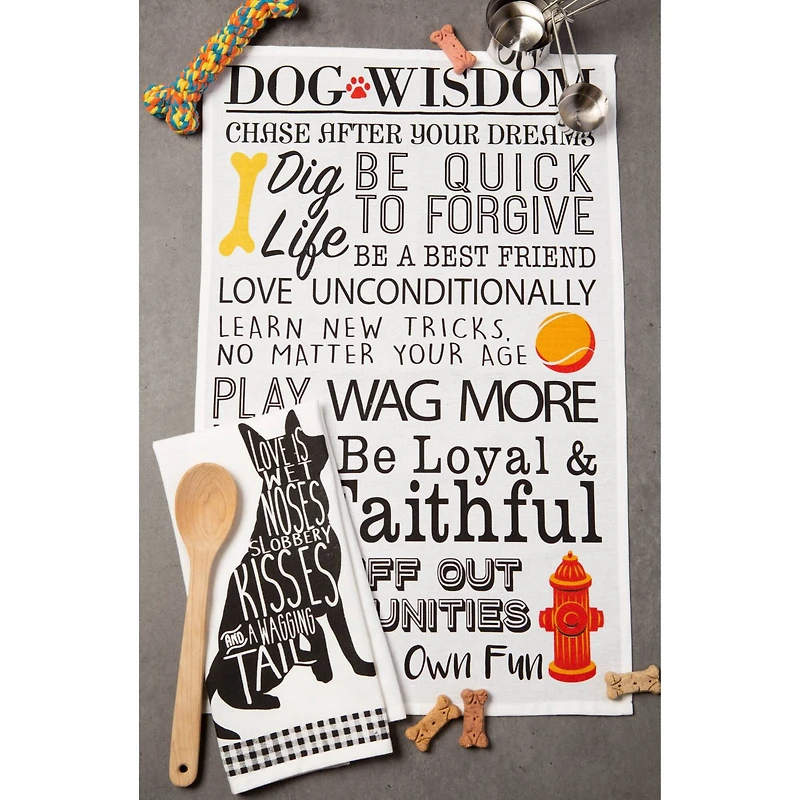 DII® Dog Prints Dishtowel, 2ct.