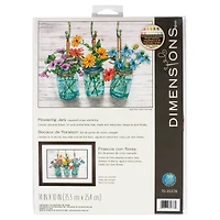 Dimensions® Flowering Jars Counted Cross Stitch Kit