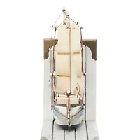 9" White Wood Coastal Sailboat Bookends, 2ct.