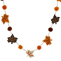 6ft. Leaf & Pom Garland by Ashland®