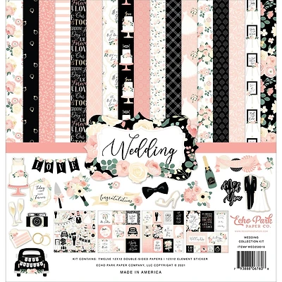Echo Park™ Paper Co. Wedding Collection Kit, 12" x 12"