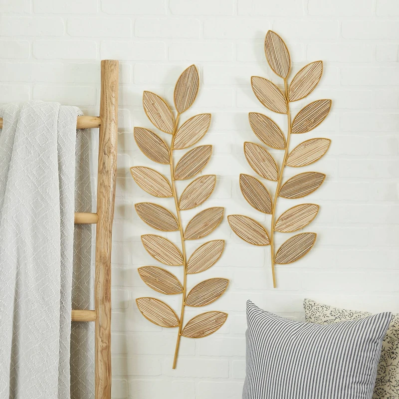 Brown Metal Coastal Wall Decor, Set of 2 36", 30"