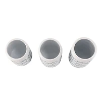 White & Blue Metal Farmhouse Decorative Jar Set