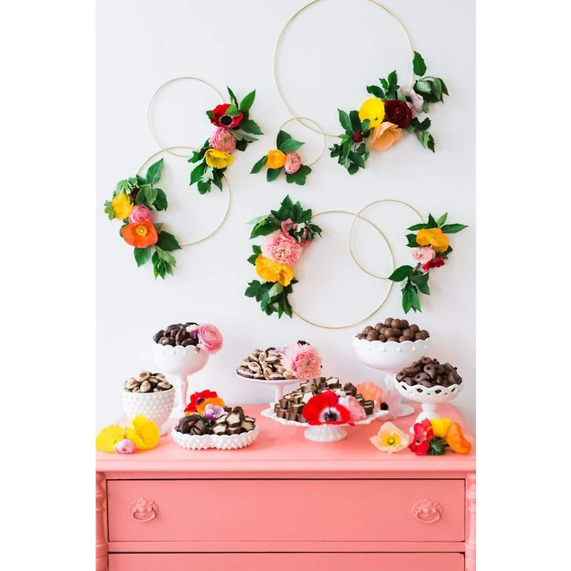 19" Gold Metal Wire Floral Hoop by Ashland®