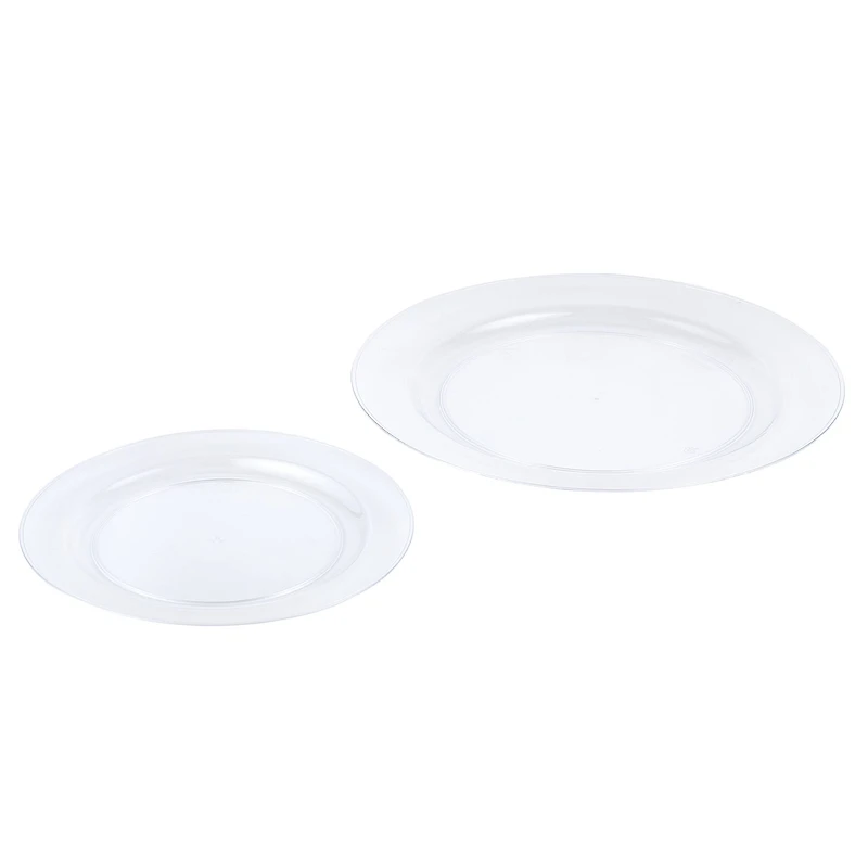 Clear 40 Piece Dinner & Lunch Plate Set by Celebrate It™