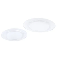 Clear 40 Piece Dinner & Lunch Plate Set by Celebrate It™
