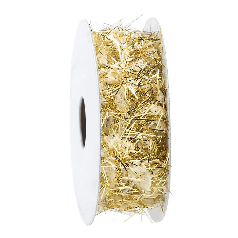 JAM Paper 3yd. Metallic Feather Ribbon
