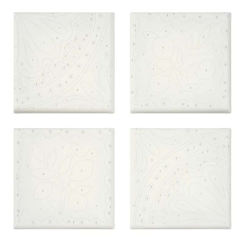 Citrus Tiles Paint-by-Number Gallery Mini Kit by Artist's Loft®