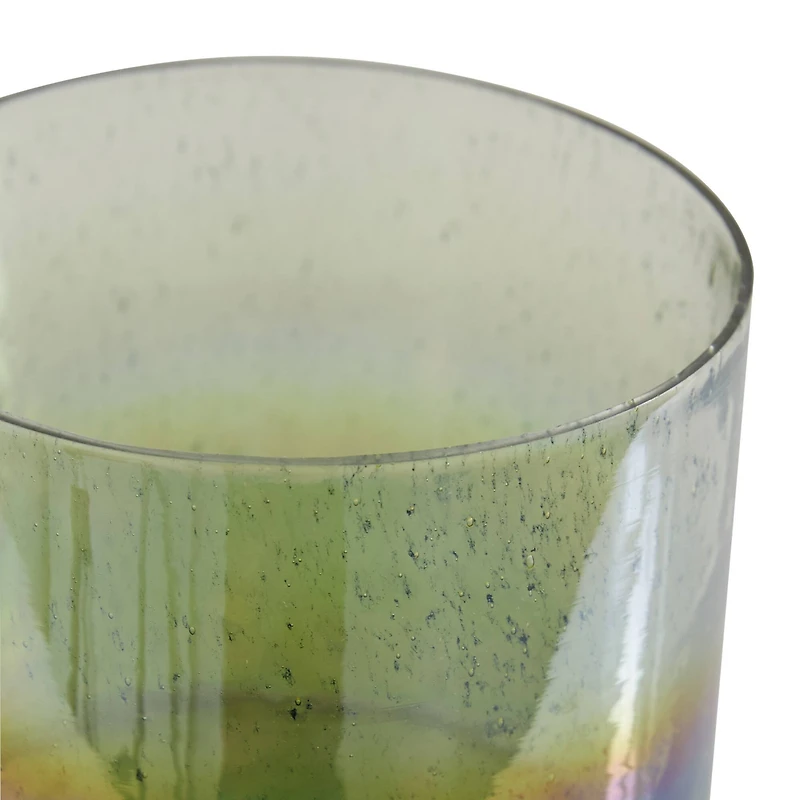 The Novogratz Rainbow Glass Coastal Decorative Jar Set