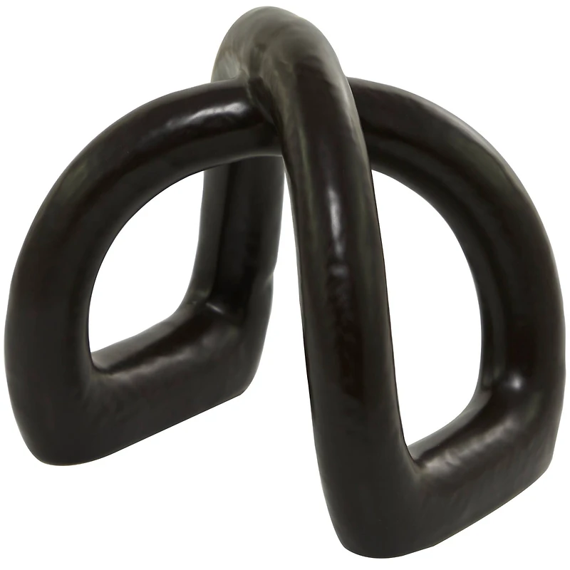 CosmoLiving by Cosmopolitan 8" Porcelain Arched Abstract Sculpture