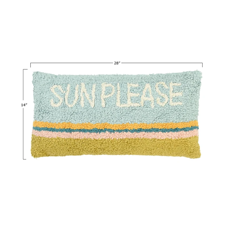 Hello Honey® Sun Please Cotton Striped Pillow