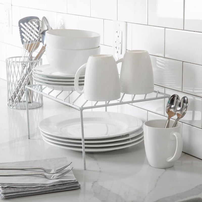 Laura Ashley White Speckled Medium Helper Shelf