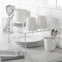 Laura Ashley White Speckled Medium Helper Shelf