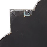 Gray Glam Aluminum Wall Mirror, 40" x 40"