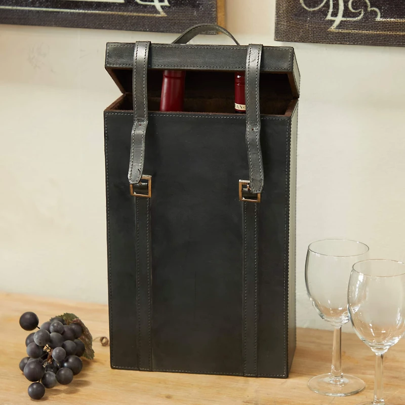 Blue Modern Wine Holder, 9" x 5" x 16"