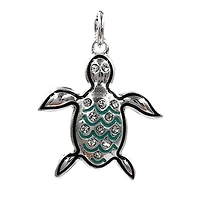 Charmalong™ Silver Plated Turtle Charm by Bead Landing™