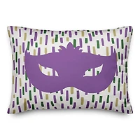 Mardi Gras Confetti Throw Pillow