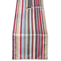 Summer Stripe Outdoor Table Runner With Zipper 14" x 72"