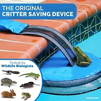 Swim Central 25.5" Blue & Black Swimming Pool Critter Saving Escape Ramp