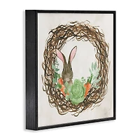 Stupell Industries Spring Easter Wreath Framed Giclee Art