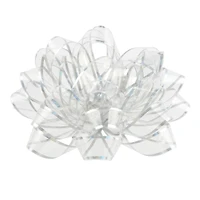 12 Pack: 6" Clear & Silver Trim Gift Bow by Celebrate It™