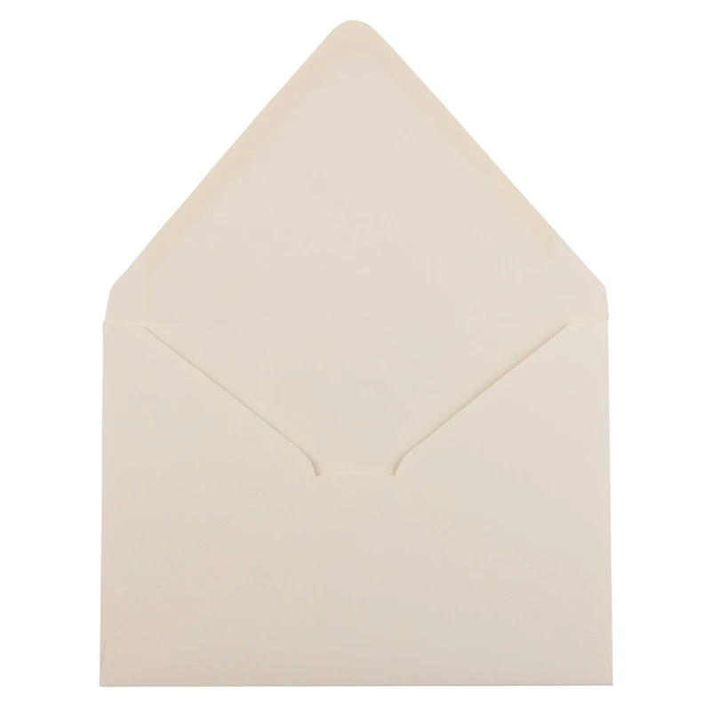 JAM Paper Ivory A7 Invitation Envelopes with Euro Flap, 50ct.