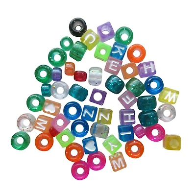 Creatology™ Assorted Alphabet Beads, Glitter