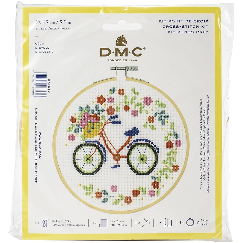 DMC® Bicycle Cross Stitch Kit