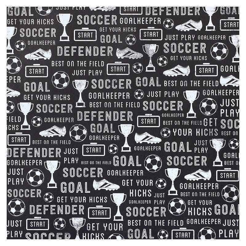 Soccer Paper by Recollections™, 12" x 12"