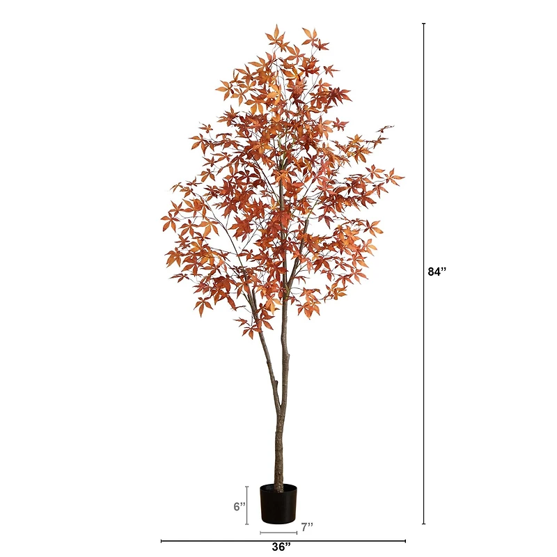 7ft. Autumn Japanese Maple Artificial Fall Tree