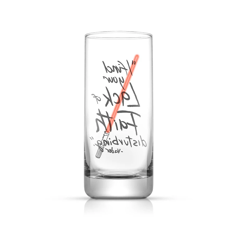 JoyJolt® Star Wars™ 14.2oz. New Hope Darth Vader Red Lightsaber Tall Drinking Glass, 2ct.